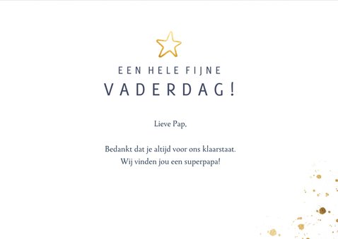 Stijlvolle en stoere typografische fijne vaderdag kaart 3