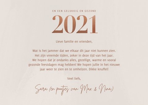 Stijlvolle fotokaart kerst groot 2021 en fotocollage 3