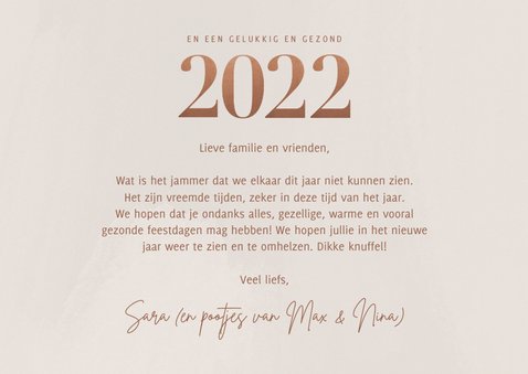 Stijlvolle fotokaart kerst groot 2022 en fotocollage 3