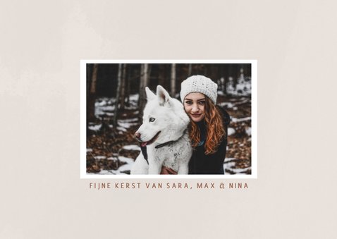 Stijlvolle fotokaart kerst groot 2026 en fotocollage 2
