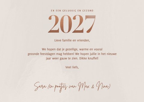 Stijlvolle fotokaart kerst groot 2026 en fotocollage 3