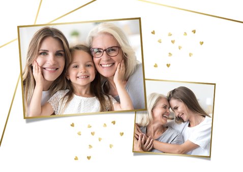 Stijlvolle fotokaart voor de liefste oma & mama 2