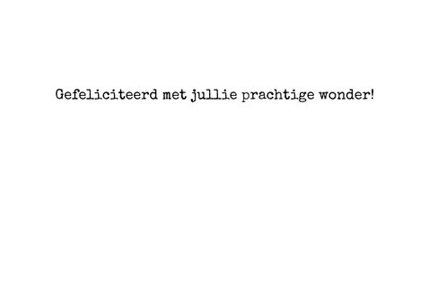 Stijlvolle geboortekaart met mooi gedicht 3