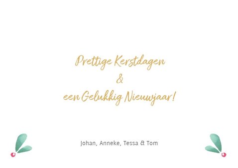 Stijlvolle kerstkaart 2019 kerst takje 3