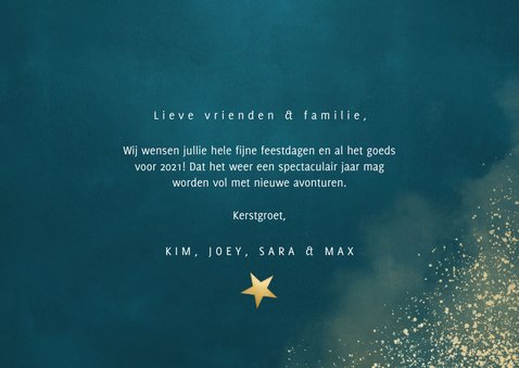 Stijlvolle kerstkaart fotocollage, Fijne feestdagen & sneeuw 3