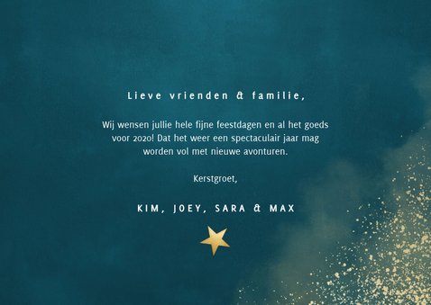 Stijlvolle kerstkaart fotocollage, Fijne feestdagen & sneeuw 3