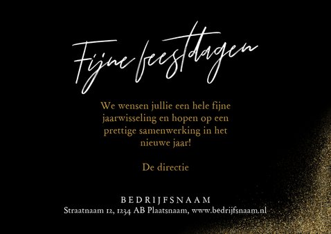 Stijlvolle kerstkaart met gouden 2020 sterren 3