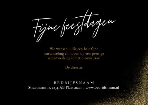 Stijlvolle kerstkaart met gouden 2021 sterren 3