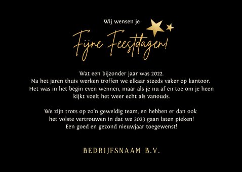 Stijlvolle kerstkaart - samen voor elkaar met elkaar 3