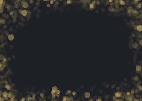 Stijlvolle liggende foto kerstkaart Happy Holidays Achterkant