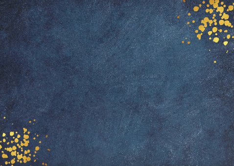 Stijlvolle liggende uitnodiging voor zakelijke kerstborrel Achterkant
