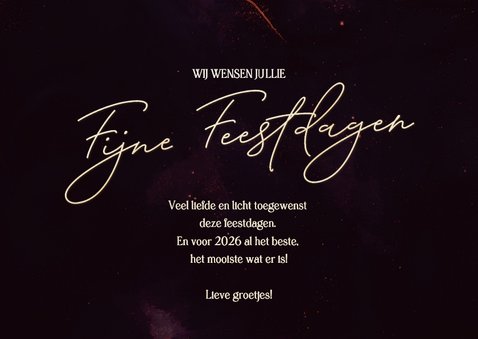 Stijlvolle rode kerstkaart 2026 met marmer swirl 3