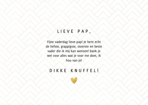 Stijlvolle vaderdag kaart Best Dad Ever met foto's & hartjes 3