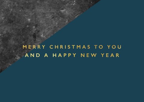 Stijlvolle zakelijke kerstkaart met beton en typografie 2