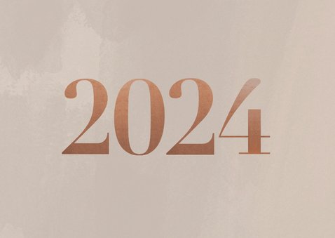 Stijlvolle zakelijke kerstkaart met fotocollage, logo & 2024 2