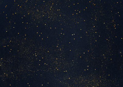 Stijlvolle zakelijke kerstkaart met goud, eigen foto en logo Achterkant