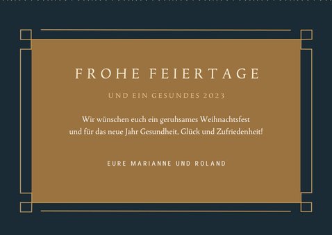 Stilvolle Weihnachtskarte mit 3 eigene Fotos 3