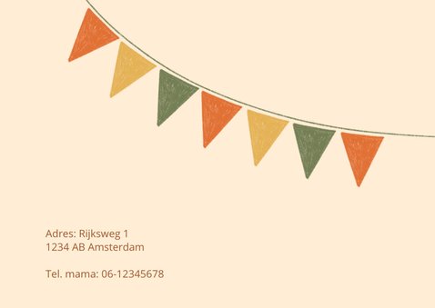 Stoere uitnodigingskaart voor kinderfeestje 2