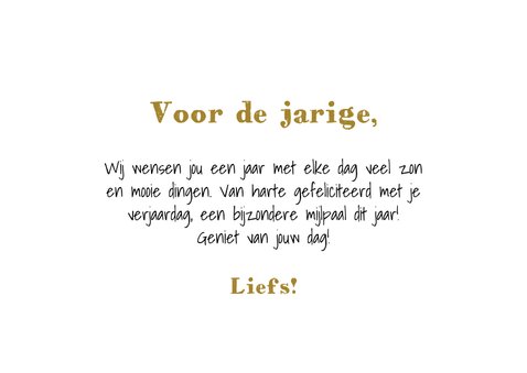 Stoere verjaardagskaart met abstracte kaarsjes en foto 3