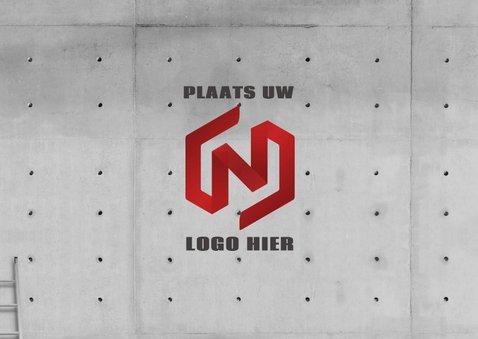 Stoere zakelijke 'Happy 2019' met neon en eigen logo 2