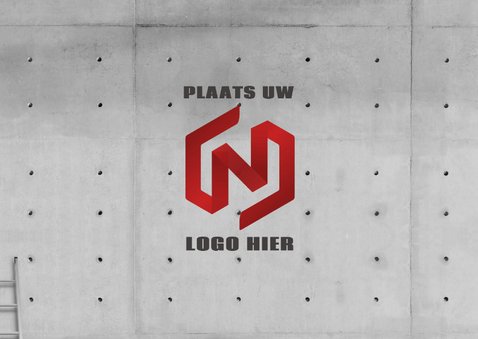Stoere zakelijke 'Happy 202' met neon en eigen logo1 2