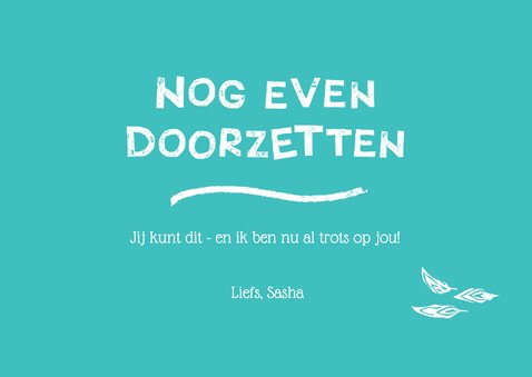 Succes kaart met uil - HooHoo You Got this! 3