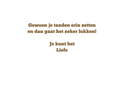 Succeskaart nog even doorbijten 2