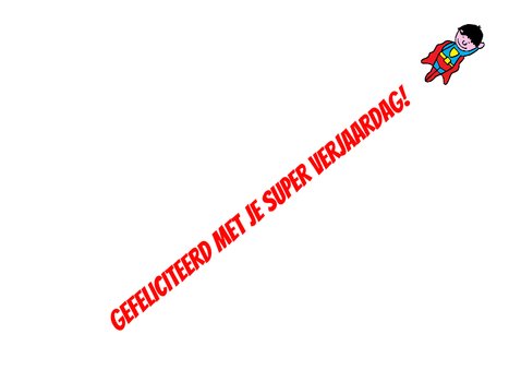 superhelden verjaardag kaart 3-d 3
