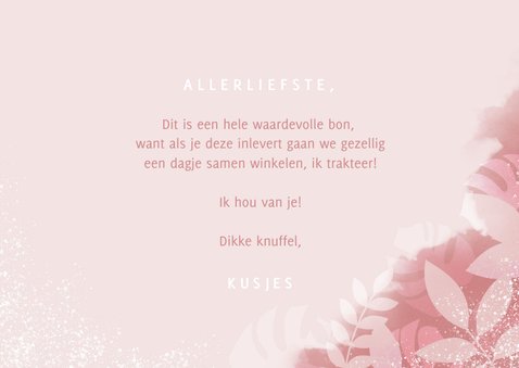  Tegoedbon voor Valentijnsdag met plantjes spetters 3