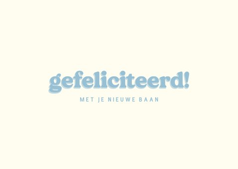 Trendy felicitatiekaart voor een nieuwe baan ik ga je missen 2