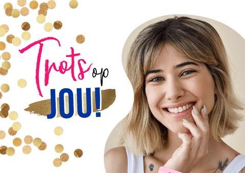 Trendy geslaagd kaart rijbewijs confetti goud 2