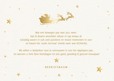 Trendy zakelijke Corona kerstkaart oh deer what a year 3