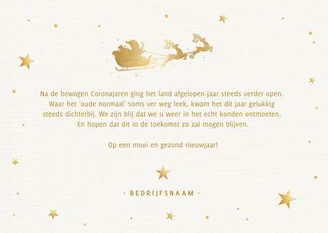 Trendy zakelijke kerstkaart oh deer what a year 3