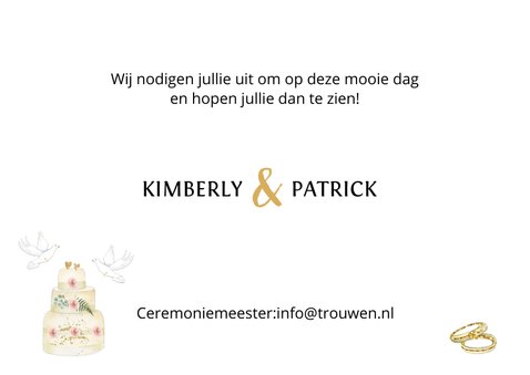 Trouwen tijdlijn goud 3