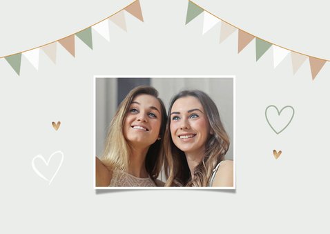 Trouwkaart getuige bruidsmeisje houtlook wegwijzers 2