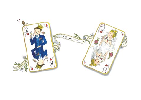 Trouwkaart King & Queen 2