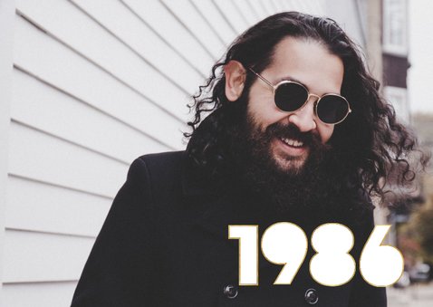 Uitnodiging 1986 40ste verjaardag met foto 2