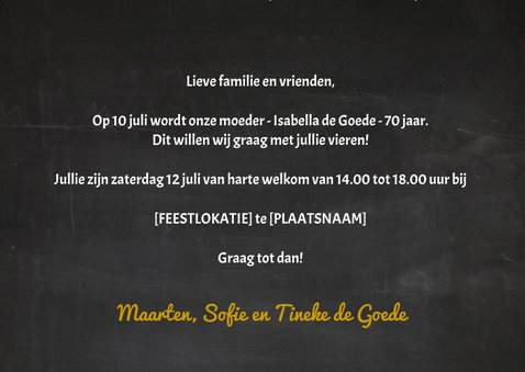 Uitnodiging 70 jaar Ballon - SG 3