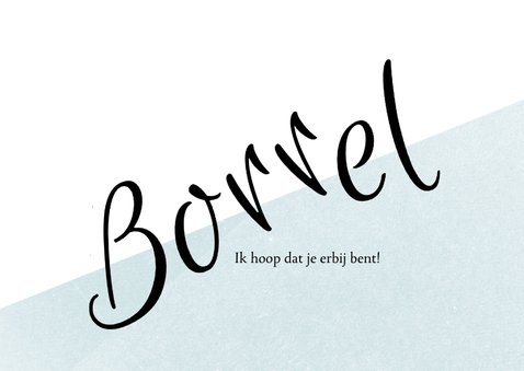 Uitnodiging borrel 30ste verjaardag, leuke typografie 3