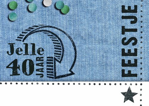 uitnodiging denim stempel hip man 2