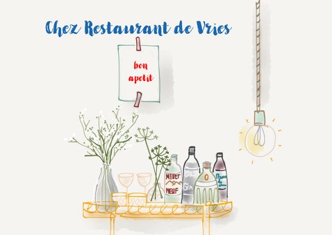 Uitnodiging etentje Chez Restaurant II 2