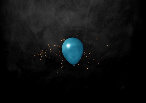 Uitnodiging feestje 75 jaar ballonnen slingers confetti foto Achterkant