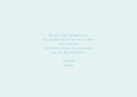 Uitnodiging Feestje EEN jaar 3