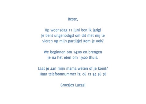 Uitnodiging feestje retro robot 3