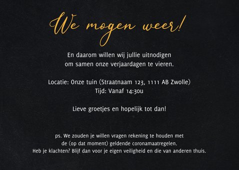 Uitnodiging feestje we mogen weer 3