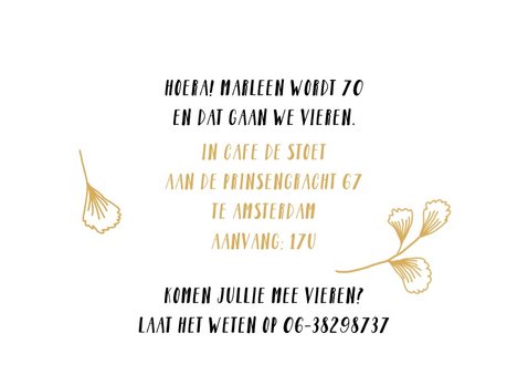 Uitnodiging fotokaart verjaardag vrouw leeftijd 3