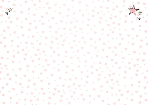 Uitnodiging handlettering trendy kaart met foto en banner 2