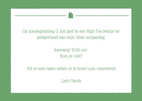 Uitnodiging High Tea Foto 3