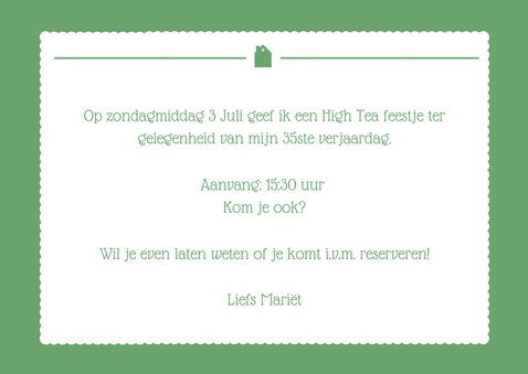 Uitnodiging High Tea Foto 3