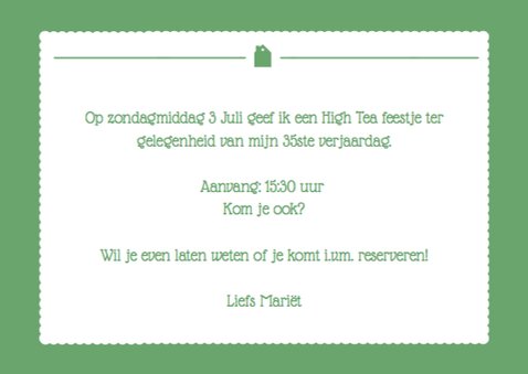 Uitnodiging High Tea Foto 3